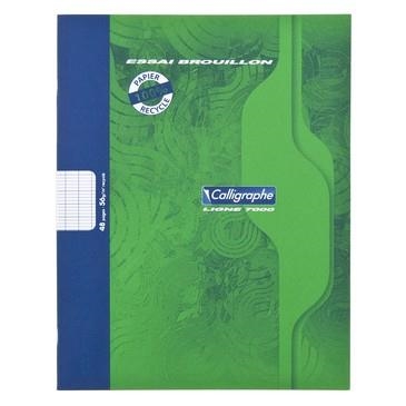 CAHIER DE BROUILLON  48 PAGES, CARREAUX SEYÈS –  CUADERNO DE BORRADOR CUADROS SEYÈS- 17X22 | 3210330021485