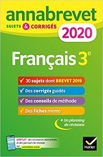 FRANÇAIS 3E : 2020 | 9782401052529