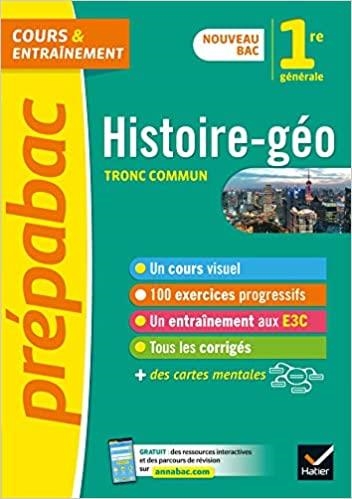 HISTOIRE GÉO 1RE GÉNÉRALE, TRONC COMMUN : NOUVEAU BAC | 9782401052871