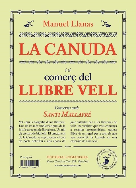 LA CANUDA I EL COMERÇ DEL LLIBRE VELL | 9788418022401 | LLANAS PONT, MANUEL