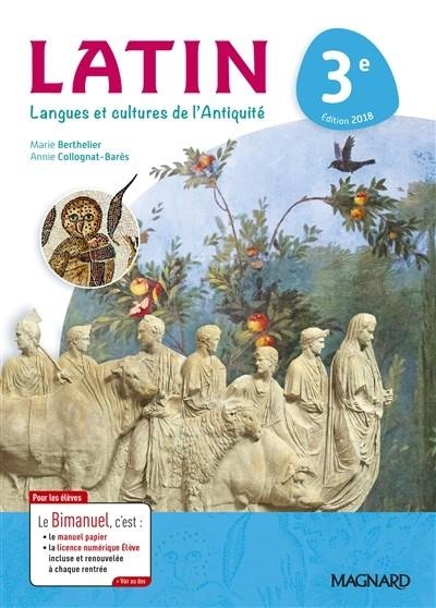 LATIN, LANGUES ET CULTURES DE L'ANTIQUITÉ 3E : BIMANUEL | 9782210110953