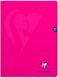 CAHIER SEYES 24X32 SANS SPIRALE 96 PAGES POLIPROPILE FUCSIA | 3329683133612