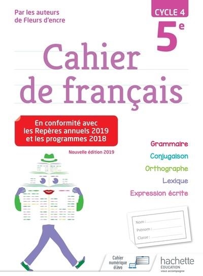 CAHIER DE FRANÇAIS 5E, CYCLE 4 BERTAGNA | 9782017066644 | BERTAGNA, CHANTAL