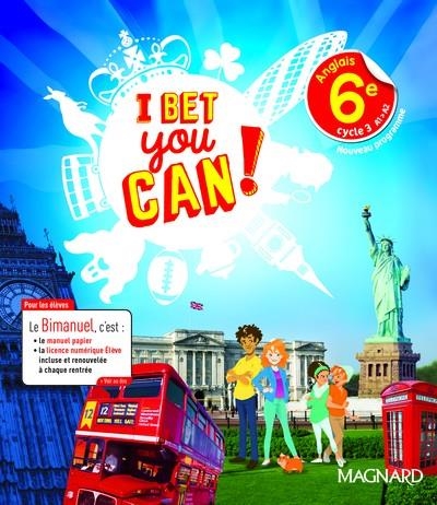 I BET YOU CAN ! ANGLAIS 6E BIMANUEL ELEVE | 9782210107854