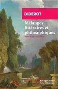 MÉLANGES LITTÉRAIRES ET PHILOSOPHIQUES  | 9782743651558 | DIDEROT, DENIS