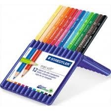 12 CRAYONS DE COULEUR TRIANGULAIRES - ESTUCHE LAPICES 12 COLORES ERGOS | 4007817157121