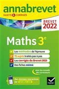 ANNABREVET 2022 - MATHS 3E : BREVET 2022  | 9782401078062 | COLLECTIF