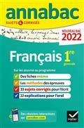 ANNALES DU BAC 2022 - FRANÇAIS 1RE GÉNÉRALE : NOUVEAU BAC 2022 | 9782401077966 | COLLECTIF