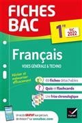 FICHES BAC - FRANÇAIS, VOIES GÉNÉRALE & TECHNO, 1RE : BAC 2022 | 9782401078123 | COLLECTIF