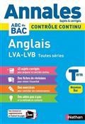 ANNALES BAC ANGLAIS LVA-LVB TOUTES SÉRIES TERMINALE : CONTRÔLE CONTINU : NOUVEAU BAC 2023 | 9782091575230 | COLLECTIF