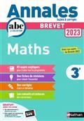 ANNALES BREVET MATHS 3E : BREVET 2023 | 9782091572888 | COLLECTIF