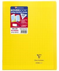 CAHIER JAUNE 96 PAGES  À RABATS SEYÈS - POLYPROPYLÈNE 24 X 32 CM - KBOOK | 3037929814064