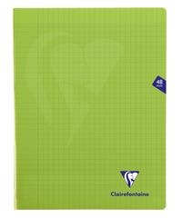 CAHIER PP COUVERTURE VERTE 24X32CM 48 PAGES AVEC FEUILLES SEYES SANS SPIRALE | 3329683533115