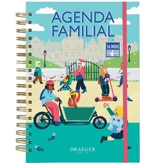 AGENDA FAMILIAL 2023-2024 - 18X25,5 CM - SEPTEMBRE 2023 À DÉCEMBRE 2024 - L'ORGANISE TOUT | 3045671084758