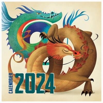 CALENDRIER MURAL 2024 DRAGONS | 9788832914795 | LANG, ANNA