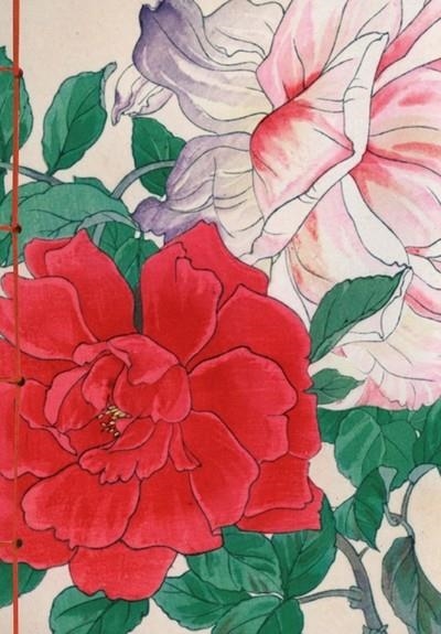 CARNET HAZAN ROSES DANS L'ESTAMPE JAPONAISE 12 X 17 CM (PAPETERIE)  | 9782754113786 | COLLECTIF