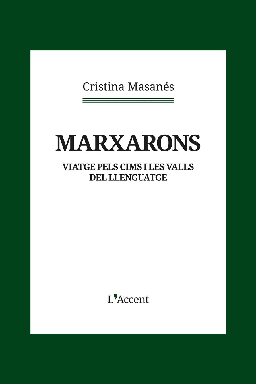 MARXARONS | 9788418680434 | MASANÉS, CRISTINA