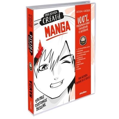 MON AGENDA CRÉATIF MANGA 2024-2025 | 9782809688641 | COLLECTIF