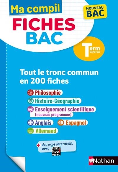 MA COMPIL FICHES BAC TERMINALE TRONC COMMUN EN 200 FICHES | 9782095035631 | COLLECTIF